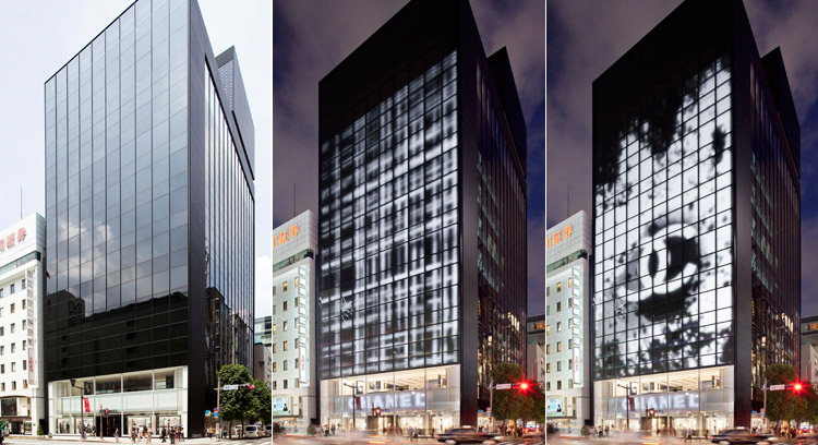 Unique Outdoor LED Sign Display: Chanel Ginza, Tokyo