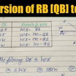 To find QB from WCB