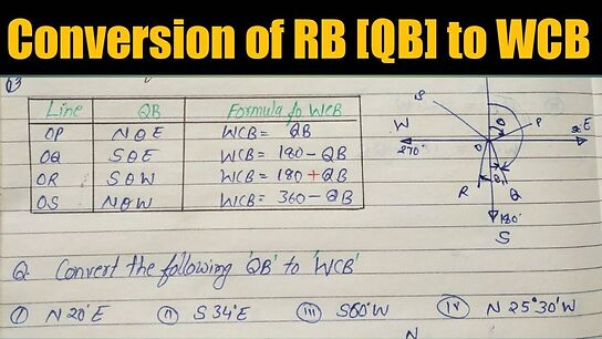 To find QB from WCB