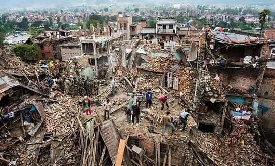 Damages in Earthquake