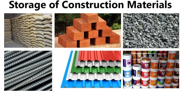 How To Store Common Construction Materials On Site?