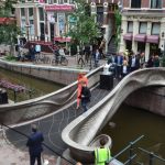 World’s first 3D-printed steel bridge opens in Amsterdam