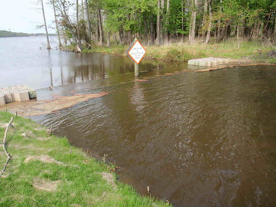 Flow under a structure