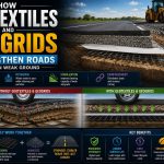 🛣️ How Geotextiles and Geogrids Strengthen Roads Built on Weak Ground