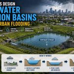 🌧️ How Engineers Design Stormwater Detention Basins to Reduce Urban Flooding
