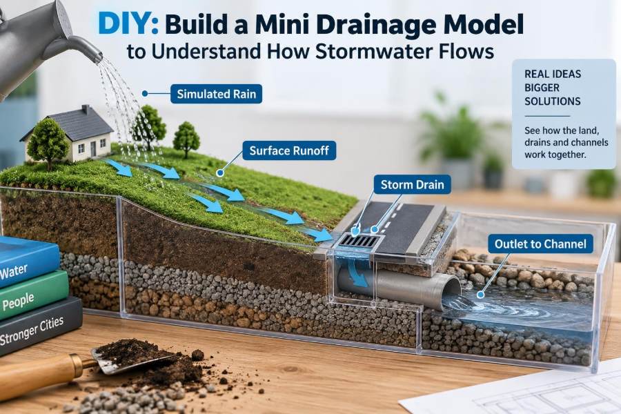🌧️ DIY: Build a Mini Drainage Model to Understand How Stormwater Flows