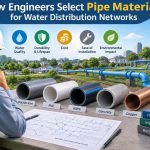 🚰 How Engineers Select Pipe Materials for Water Distribution Networks