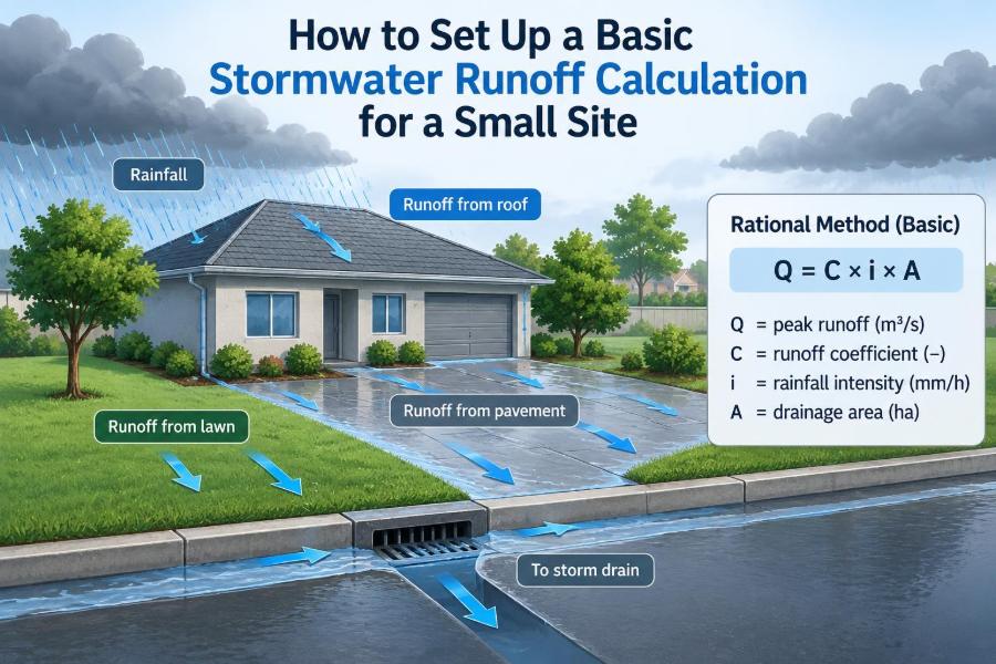 🌧️ How to Set Up a Basic Stormwater Runoff Calculation for a Small Site