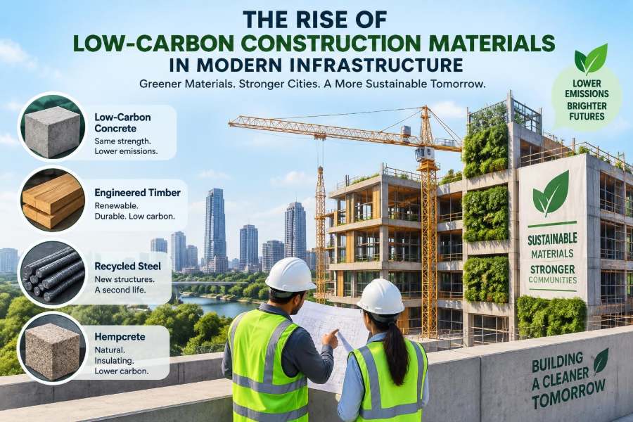 🌱 The Rise of Low-Carbon Construction Materials in Modern Infrastructure