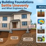 🏢 Why Building Foundations Settle Unevenly and What Engineers Do