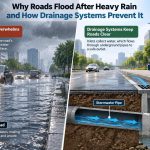 🌧️ Why Roads Flood After Heavy Rain and How Drainage Systems Prevent It