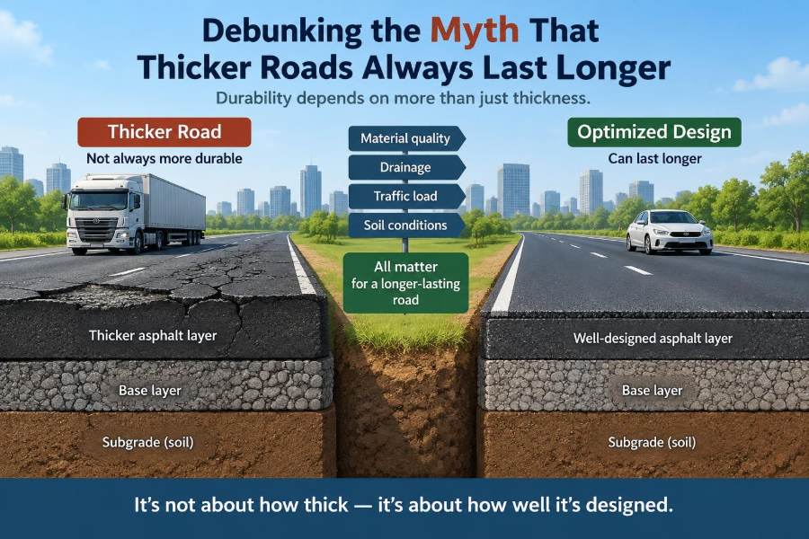 🌉 Debunking the Myth That Thicker Roads Always Last Longer