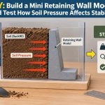 🌉 DIY: Build a Mini Retaining Wall Model and Test How Soil Pressure Affects Stability