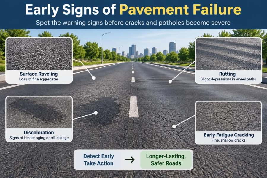 🌉 Early Signs of Pavement Failure Before Cracks and Potholes Become Severe