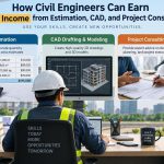 🌉 How Civil Engineers Can Earn Extra Income from Estimation, CAD, and Project Consulting