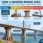 🌉 How It’s Built: How a Modern Bridge Goes from Survey to Final Construction