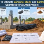 🌉 How to Estimate Concrete, Steel, and Earthwork Quantities for a Small Project