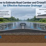 🌉 How to Estimate Road Camber and Crossfall for Effective Rainwater Drainage