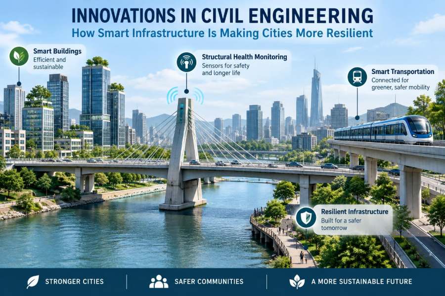 🌉 Innovations in Civil Engineering: How Smart Infrastructure Is Making Cities More Resilient