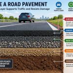 🌉 Inside a Road Pavement: How Each Layer Supports Traffic and Resists Damage