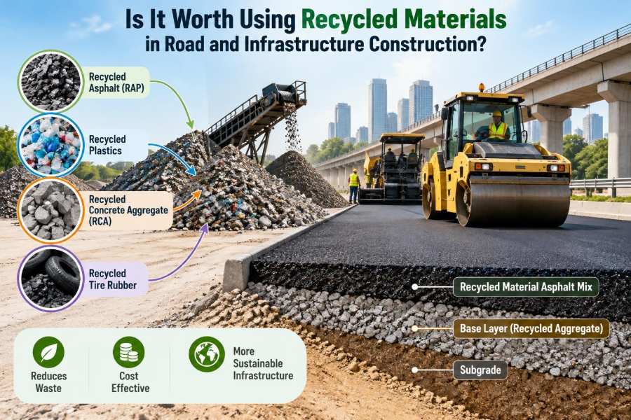 🌉 Is It Worth Using Recycled Materials in Road and Infrastructure Construction?