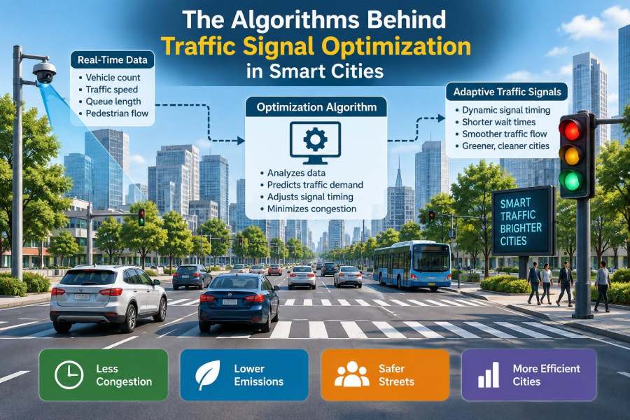 🌉 The Algorithms Behind Traffic Signal Optimization in Smart Cities
