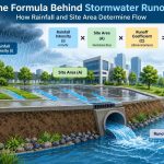 🌧️ The Formula Behind Stormwater Runoff: How Rainfall and Site Area Determine Flow