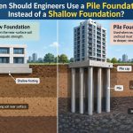 🌉 When Should Engineers Use a Pile Foundation Instead of a Shallow Foundation?