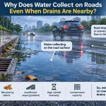 🌧️ Why Does Water Collect on Roads Even When Drains Are Nearby?